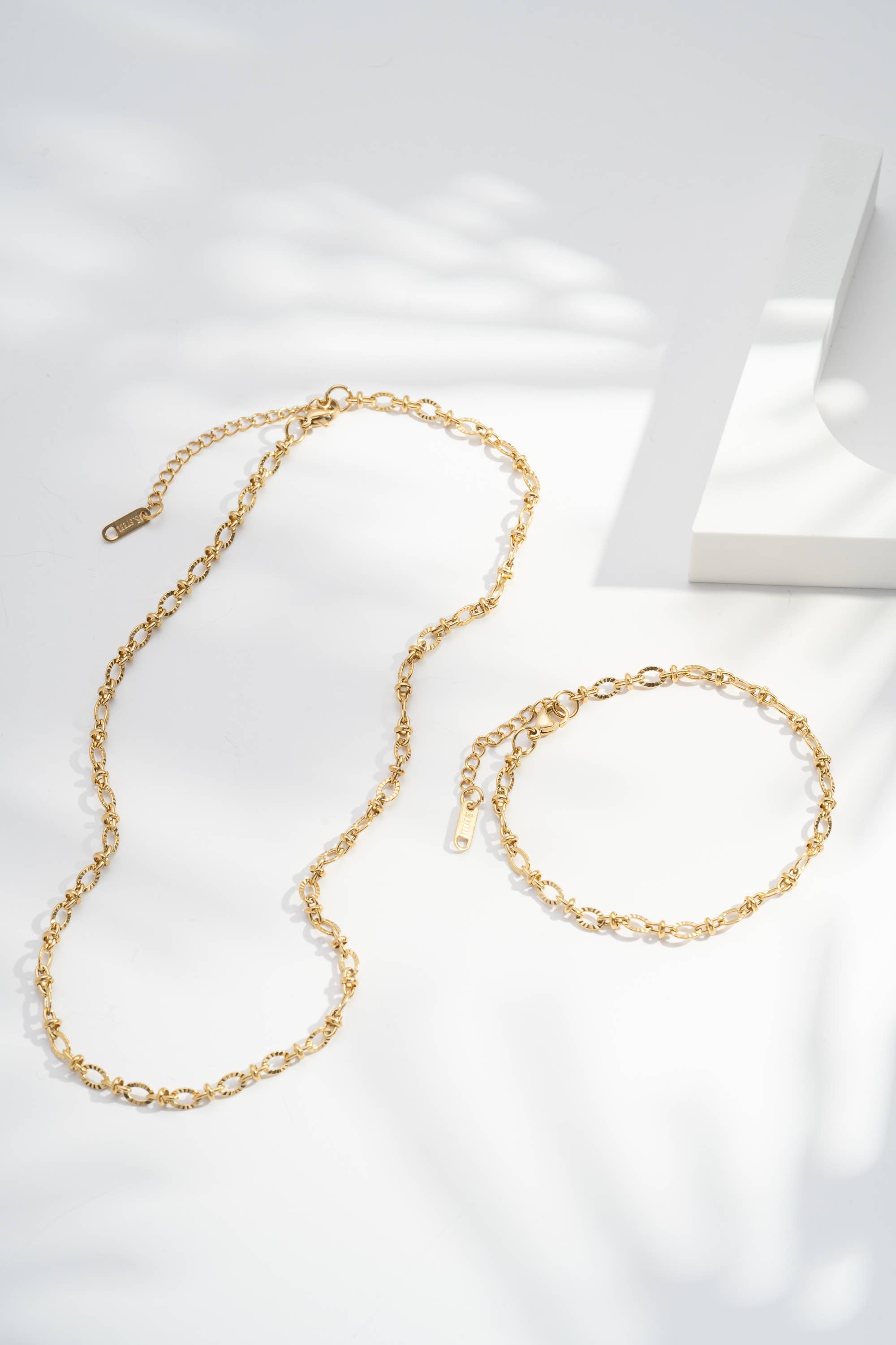 Collane a Catena con Maglie Dorate in Acciaio Inossidabile per charms: Or jaune