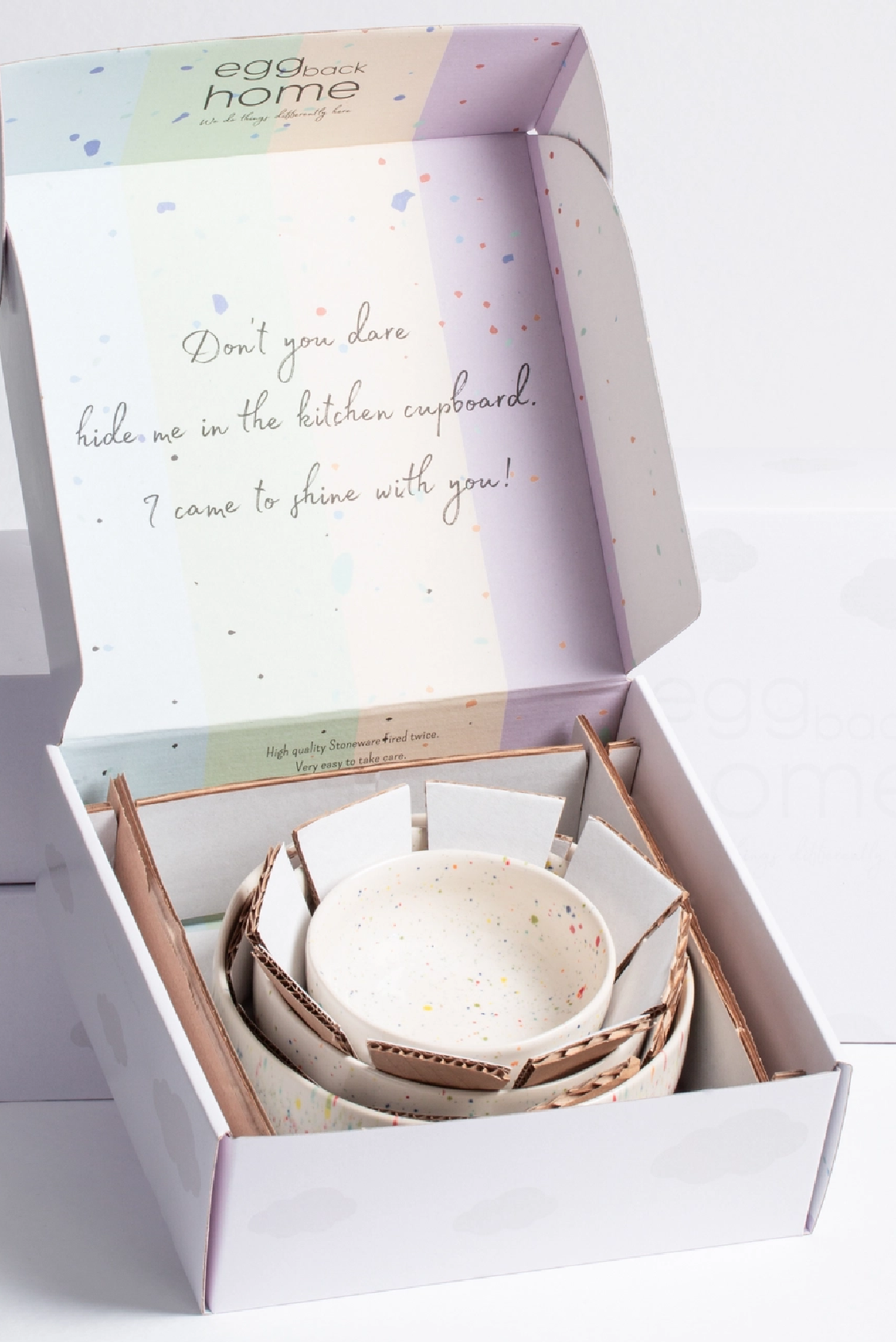 New Party Bowl Trilogy Set 3 pezzi Bianco