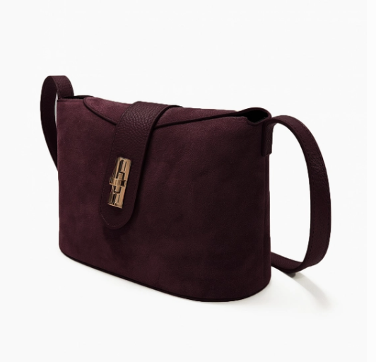 BORSA BORGOGNA SCAMOSCIATA