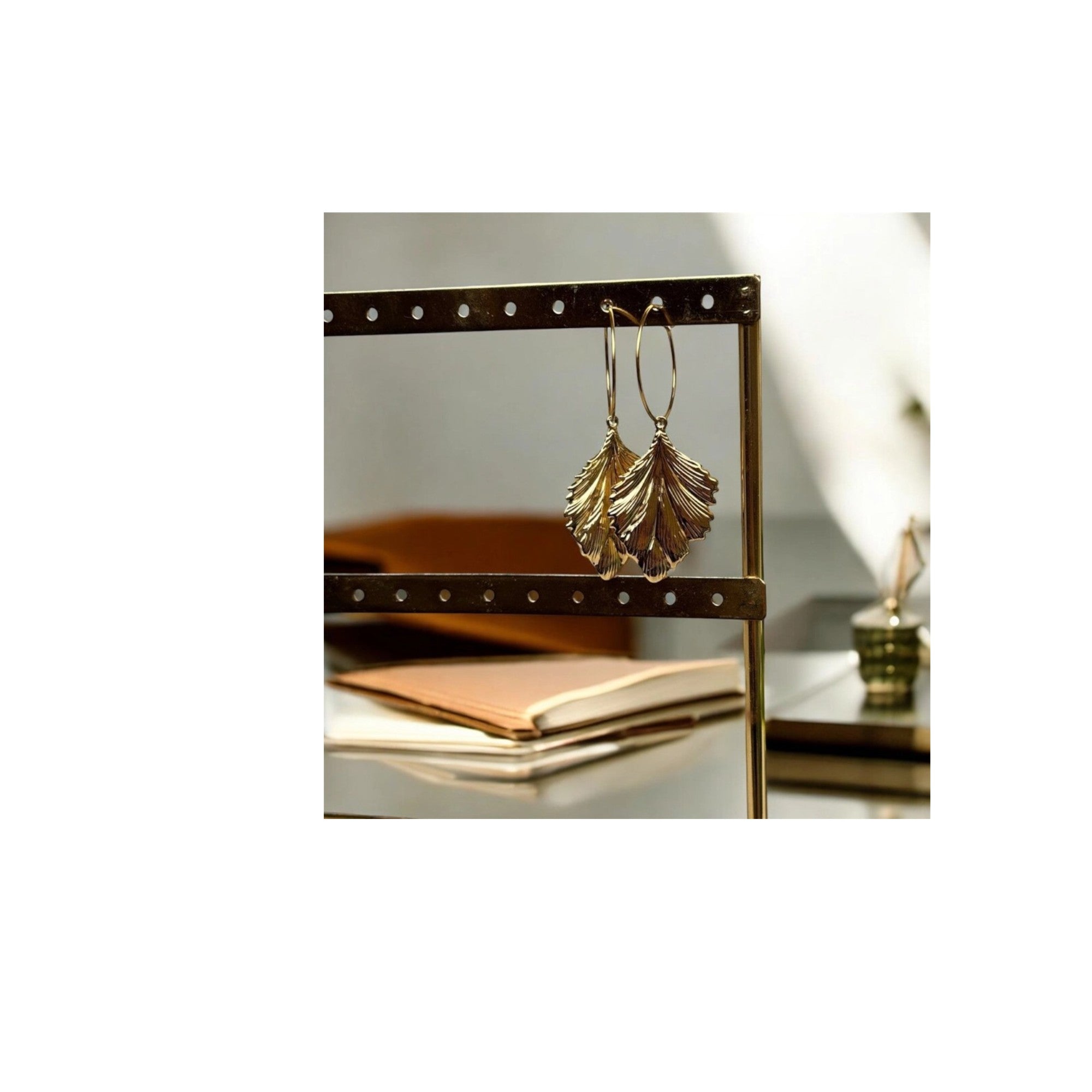 Golden Foliage Hoops